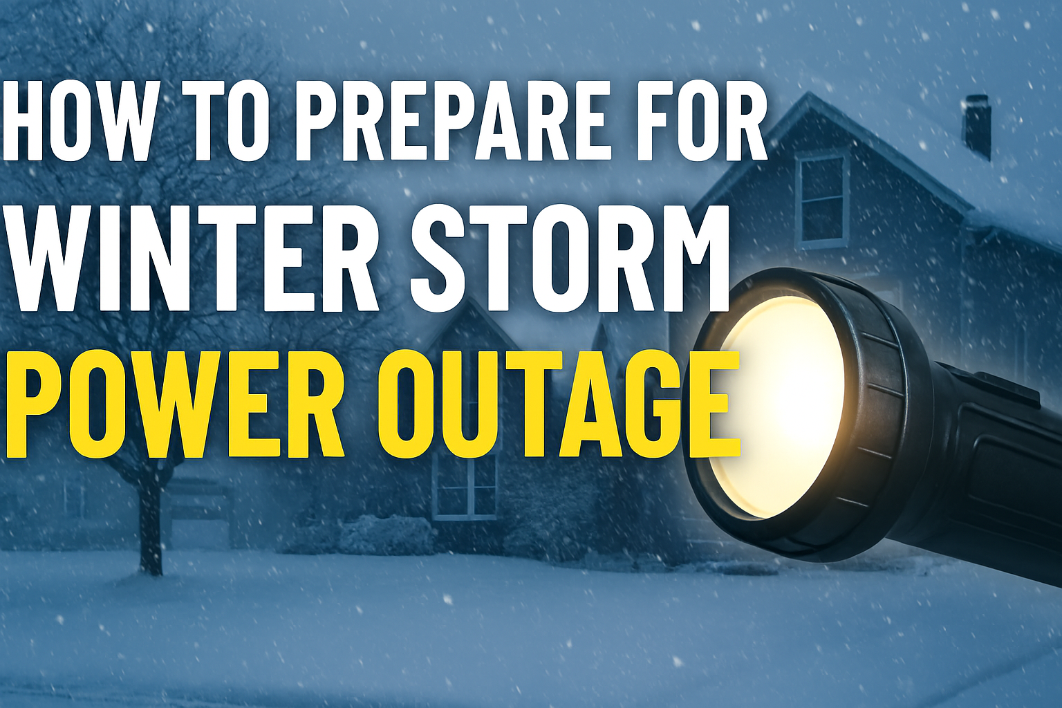 How to Prepare for Winter Storm Power Outage